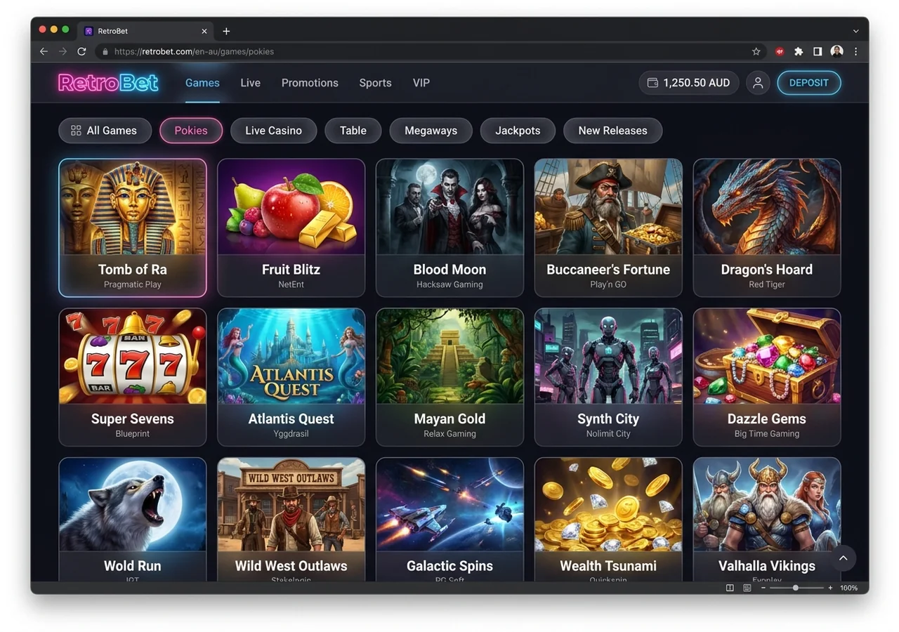 Using the RetroBet app — login & navigation – RetroBet
