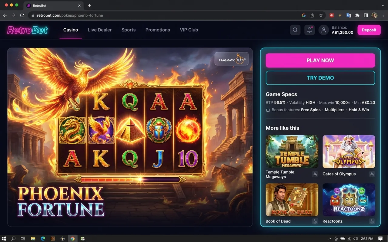 Pokie spotlight: a concrete example – RetroBet